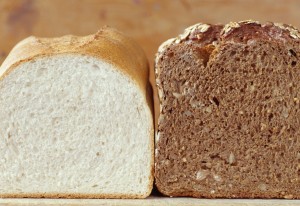 White bread and brown bread