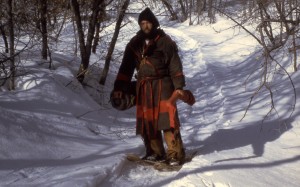 Mountain man (Andrew Langford) on snowshoes Kurt Gleave No date