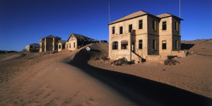 Ghost Town in Desert